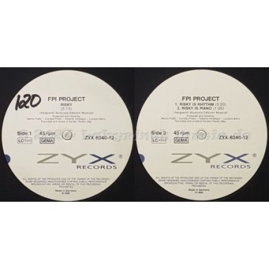 F.P.I. Project - Risky • 12" Vinyl Maxi - Labyrinth Music