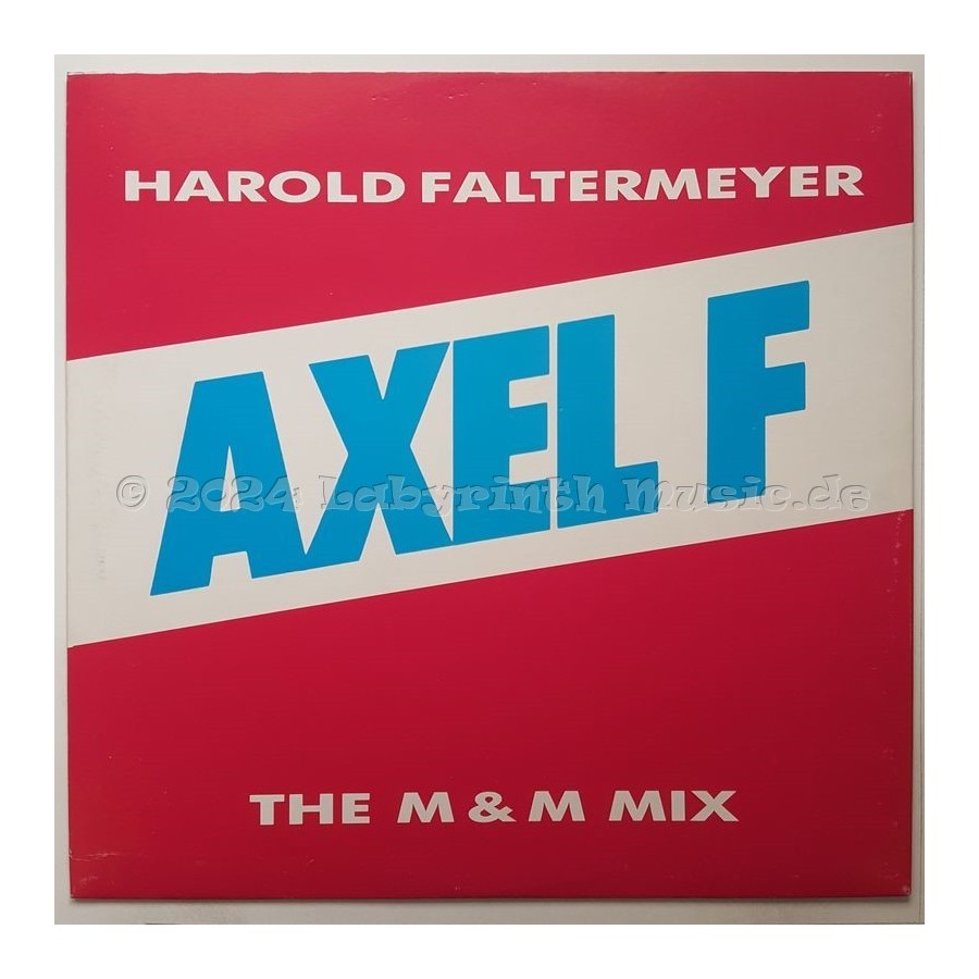 Harold Faltermeyer - Axel F • The M & M Mix • 12" Vinyl Maxi • MINT - Labyrinth Music