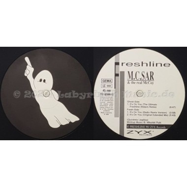 M.C. Sar & The Real McCoy - It's On You • Remix By Freshline Allstars • 12" Vinyl Maxi - Labyrinth Music