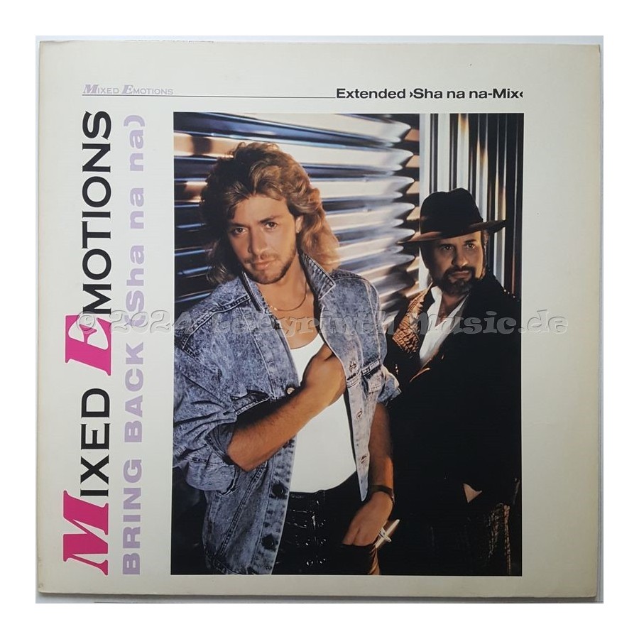 Mixed Emotions - Bring Back (Sha Na Na) • 12" Vinyl Maxi - Labyrinth Music