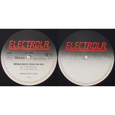 Mixed Emotions - Bring Back (Sha Na Na) • 12" Vinyl Maxi - Labyrinth Music