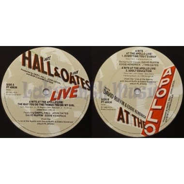 Daryl Hall & John Oates - A Nite At The Apollo Live • 12" Vinyl Maxi - Labyrinth Music
