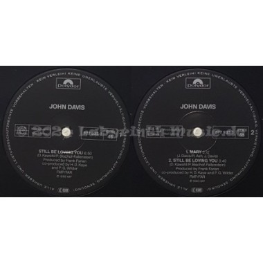 John Davis - Still Be Loving You • 12" Vinyl Maxi • EX - Labyrinth Music