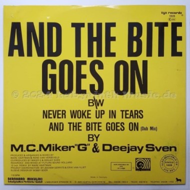 M.C. Miker G. & Deejay Sven - And The Bite Goes On • 12" Vinyl Maxi • EX - Labyrinth Music