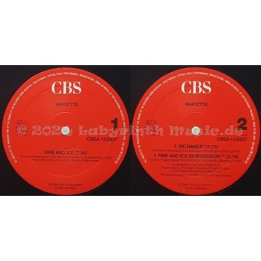 Marietta - Fire And Ice • 12" Vinyl Maxi • EX - Labyrinth Music