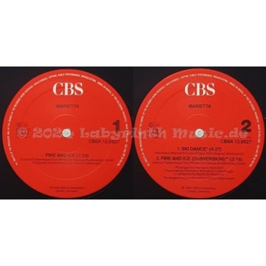 Marietta - Fire And Ice • 12" Vinyl Maxi • EX - Labyrinth Music