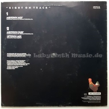 Breakfast Club - Right On Track • 12" Vinyl Maxi • EX - Labyrinth Music
