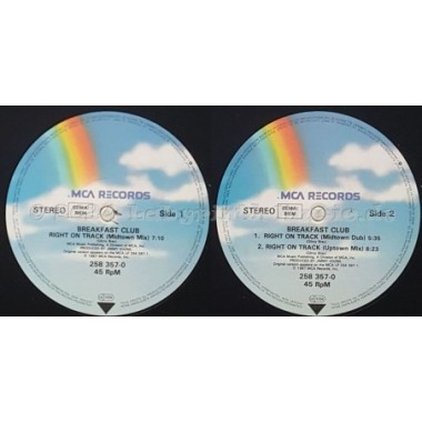 Breakfast Club - Right On Track • 12" Vinyl Maxi • EX - Labyrinth Music