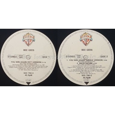 Bee Gees - You Win Again • 12" Vinyl Maxi • NM - Labyrinth Music