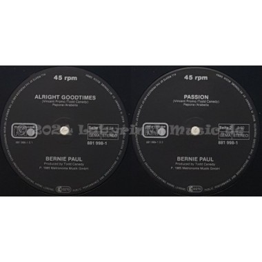 Bernie Paul - Alright Goodtimes • 12" Vinyl Maxi • EX - Labyrinth Music
