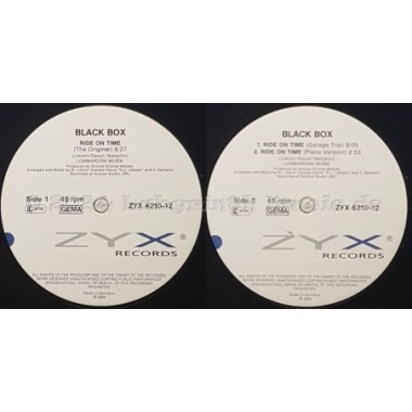Black Box - Ride On Time • 12" Vinyl Maxi - Labyrinth Music