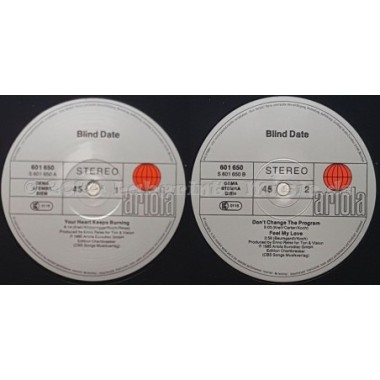 Blind Date - Your Heart Keeps Burning • 12" Vinyl Maxi - Labyrinth Music