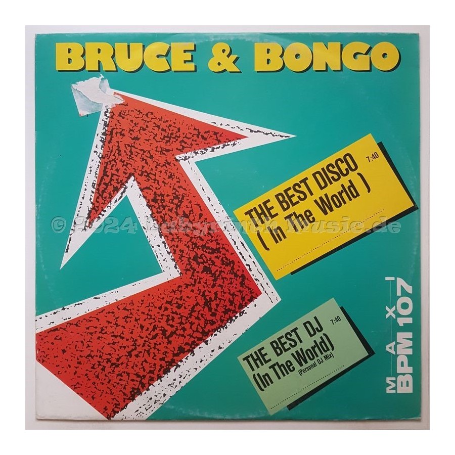 Bruce & Bongo - The Best Disco (In The World) • 12" Vinyl Maxi - Labyrinth Music