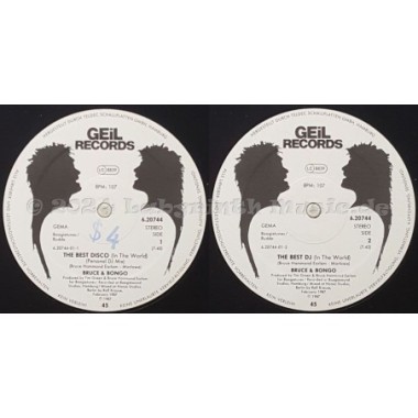 Bruce & Bongo - The Best Disco (In The World) • 12" Vinyl Maxi - Labyrinth Music