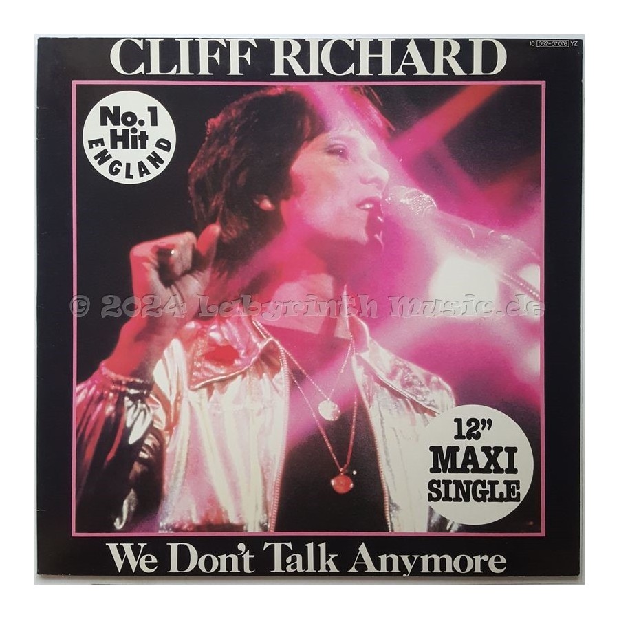 Cliff Richard - We Don't Talk Anymore • 12" Vinyl Maxi • EX - Labyrinth Music