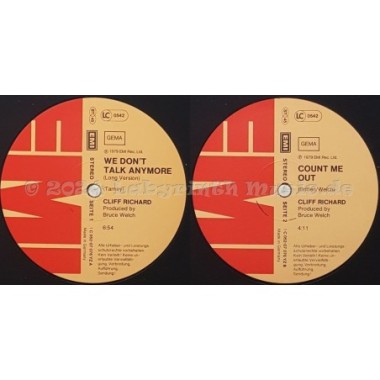 Cliff Richard - We Don't Talk Anymore • 12" Vinyl Maxi • EX - Labyrinth Music