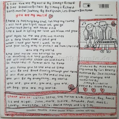 The Communards - You Are My World • 12" Vinyl Maxi • EX - Labyrinth Music