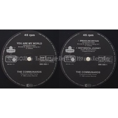 The Communards - You Are My World • 12" Vinyl Maxi • EX - Labyrinth Music