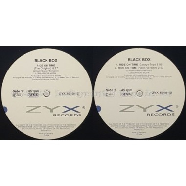 Black Box - Ride On Time • 12" Vinyl Maxi • NM - Labyrinth Music