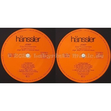 Jürgen Werth • Johannes Nitsch - Josef - Eine Traumkarriere • 12" Vinyl LP • EX - Labyrinth Music