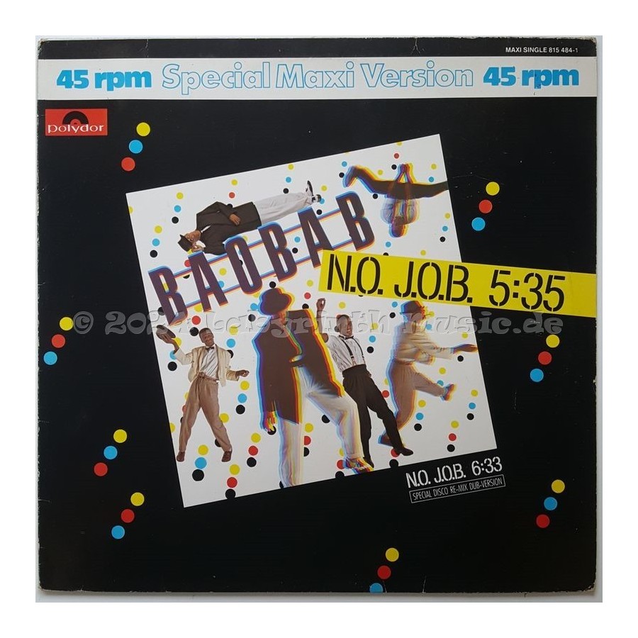 Baobab - N.o. J.o.b. • 12" Vinyl Maxi - Labyrinth Music