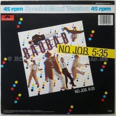 Baobab - N.o. J.o.b. • 12" Vinyl Maxi - Labyrinth Music