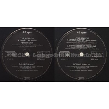 Bonnie Bianco - The Heart Is A Lonely Hunter • 12" Vinyl Maxi - Labyrinth Music