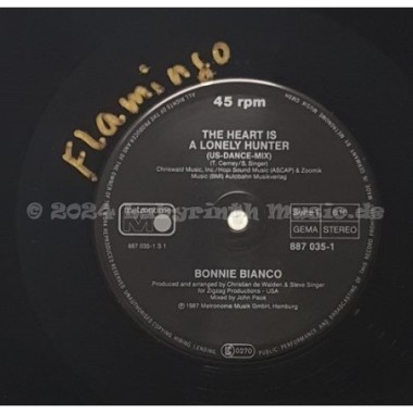 Bonnie Bianco - The Heart Is A Lonely Hunter • 12" Vinyl Maxi - Labyrinth Music