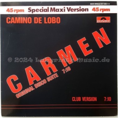 Camino De Lobo - Carmen Disco Suite • 12" Vinyl Maxi • EX - Labyrinth Music
