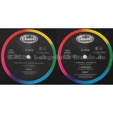 Heart - Who Will You Run To • 12" Vinyl Maxi - Labyrinth Music