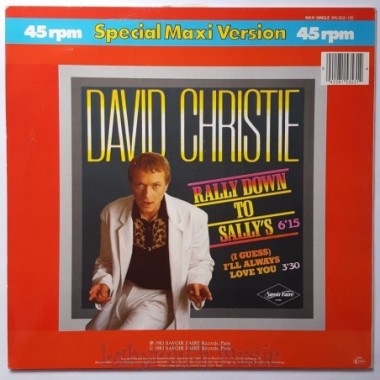 David Christie - Rally Down To Sally's • 12" Vinyl Maxi • EX - Labyrinth Music
