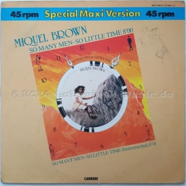 Miquel Brown - So Many Men - So Little Time • 12" Vinyl Maxi - Labyrinth Music