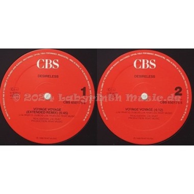 Desireless - Voyage Voyage • 7" Vinyl • MINT - Labyrinth Music