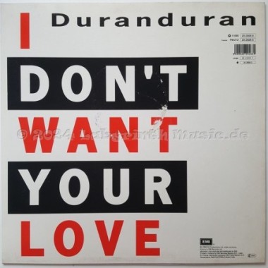 Duran Duran - I Don't Want Your Love • 12" Vinyl Maxi • EX - Labyrinth Music