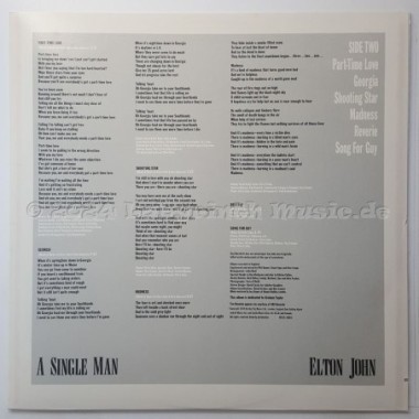 Elton John - A Single Man • 12" Vinyl LP • EX - Labyrinth Music