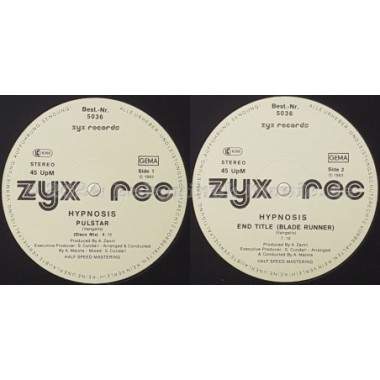 Hypnosis - Pulstar • End Title • 12" Vinyl Maxi • MINT - Labyrinth Music