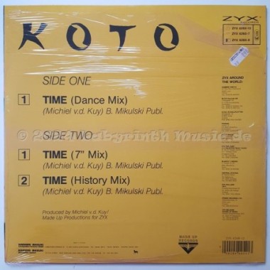 Koto - Time • 12" Vinyl Maxi • MINT - Labyrinth Music