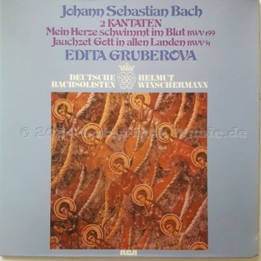 Johann Sebastian Bach - 2 Kantaten • Mein Herze Schwimmt Im Blut • Jauchzet Gott In Allen Landen • 12" Vinyl LP • EX - Labyrinth