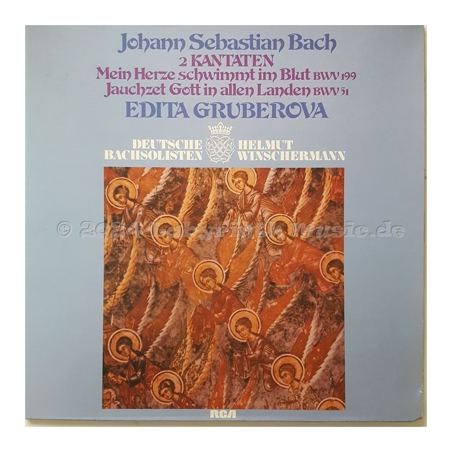 Johann Sebastian Bach - 2 Kantaten • Mein Herze Schwimmt Im Blut • Jauchzet Gott In Allen Landen • 12" Vinyl LP • EX - Labyrinth