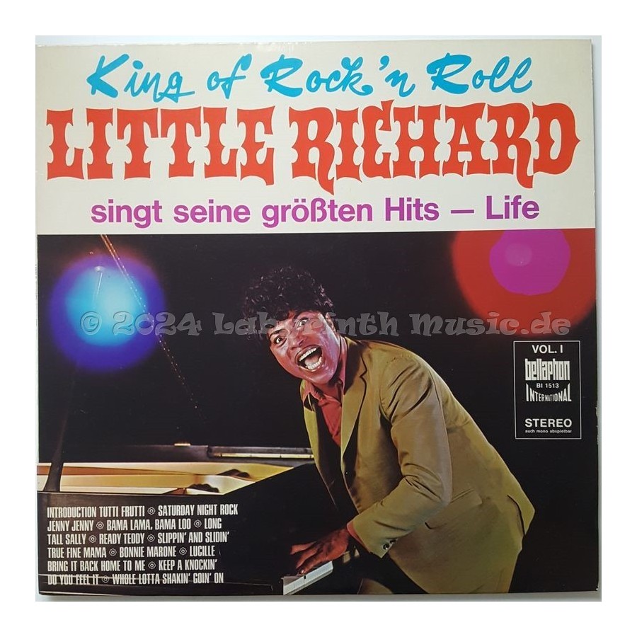Little Richard - Singt Seine Größten Hits - Life • 12" Vinyl LP - Labyrinth Music
