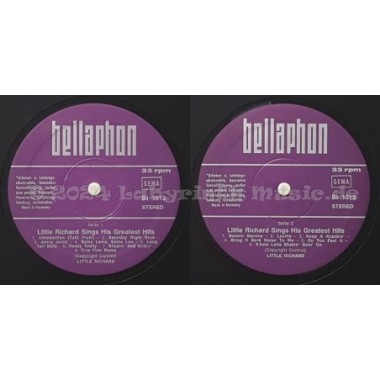 Little Richard - Singt Seine Größten Hits - Life • 12" Vinyl LP - Labyrinth Music