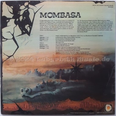 Mombasa - African Rhythms & Blues • 12" Vinyl LP • EX - Labyrinth Music