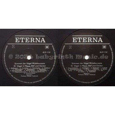 No Artist - Stimmen Der Vögel Mitteleuropas • III. Vögel In Haus, Hof Und Garten • 12" Vinyl LP • EX - Labyrinth Music