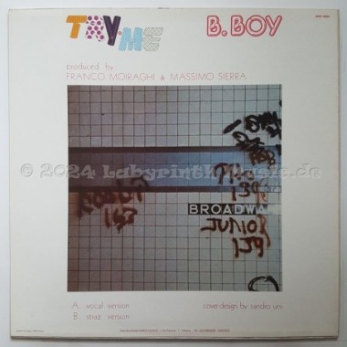 B. Boy - Try Me • 12" Vinyl Maxi • NM - Labyrinth Music