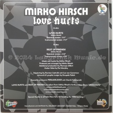 Mirko Hirsch - Love Hurts • 12" Vinyl Maxi • MINT - Labyrinth Music