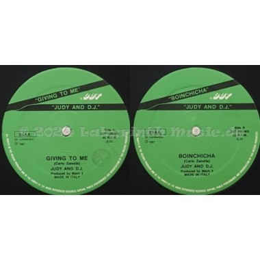 Judy And D.J. - Giving To Me • 12" Vinyl Maxi • EX - Labyrinth Music