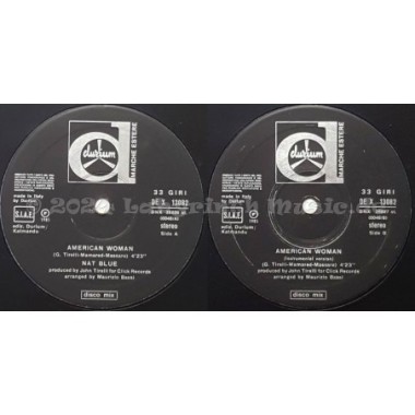 Nat Blue - American Woman • 12" Vinyl Maxi - Labyrinth Music