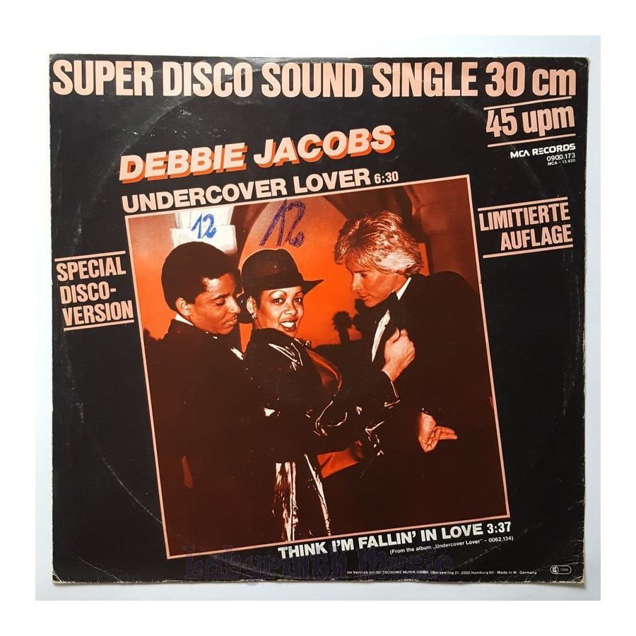 Debbie Jacobs - Undercover Lover • 12" Vinyl Maxi - Labyrinth Music