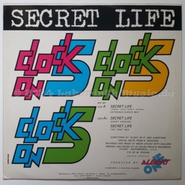 Clock On 5 - Secret Life • 12" Vinyl Maxi • EX - Labyrinth Music