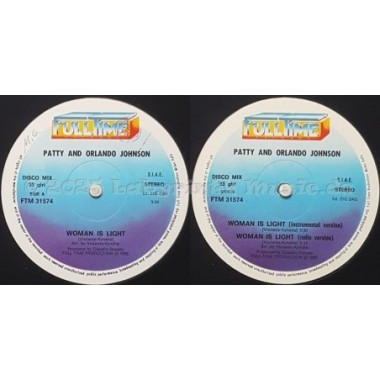 Patty & Orlando Johnson - Woman Is Light • 12" Vinyl Maxi • EX - Labyrinth Music